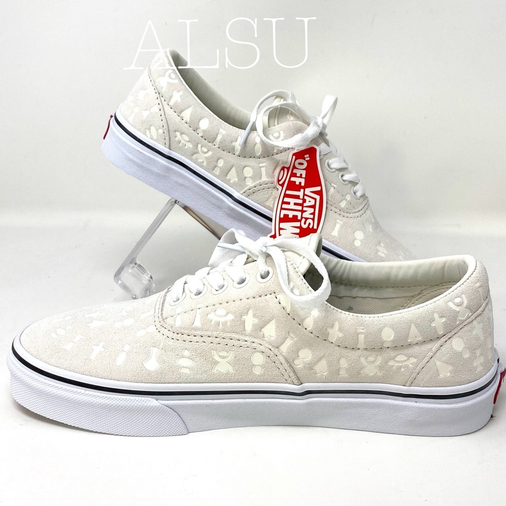 🌿Sale🌿 VANS Era Area 66 Suede White Off AUTHENTIC Women's Size VN0A4BV4TGL - Picture 2 of 9